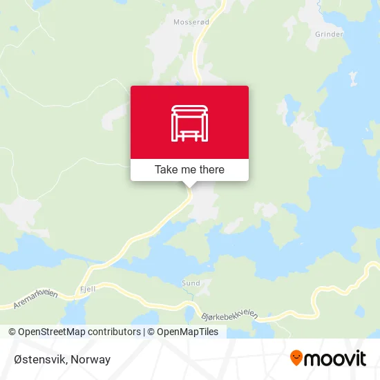 Østensvik map