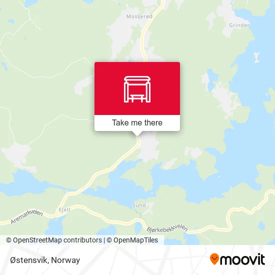 Østensvik map