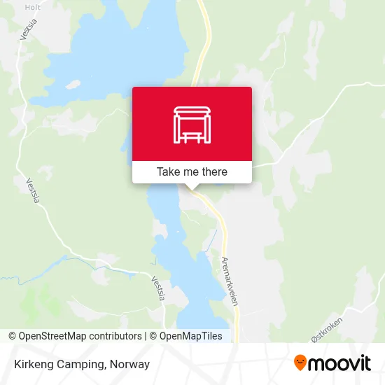 Kirkeng Camping map