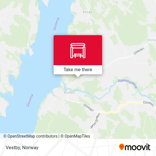 Vestby map