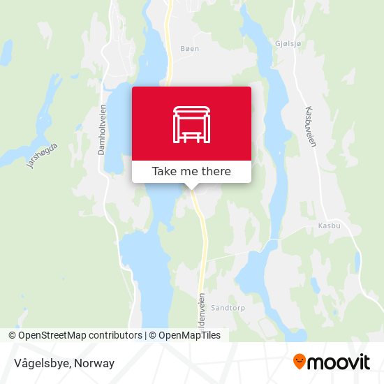 Vågelsbye map