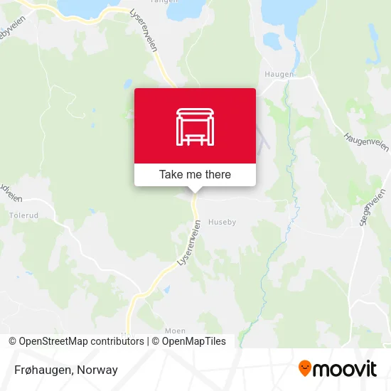 Frøhaugen map