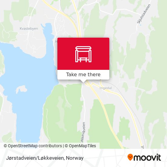 Jørstadveien/Løkkeveien map