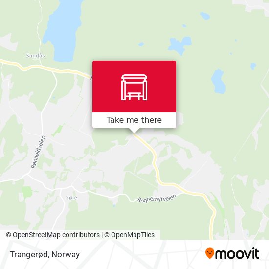 Trangerød map