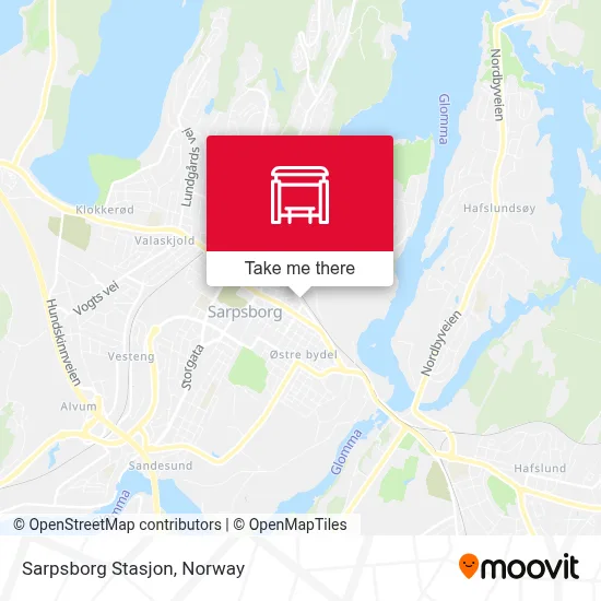 Sarpsborg Stasjon map