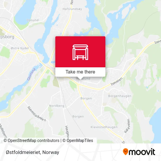 Østfoldmeieriet map