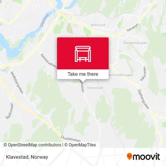 Klavestad map