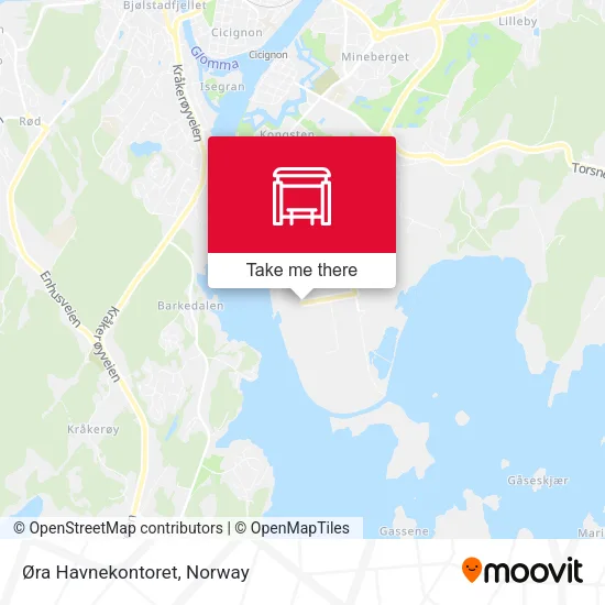 Øra Havnekontoret map