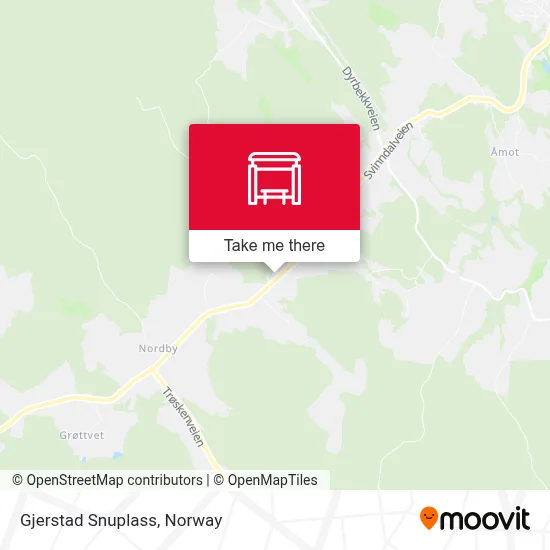 Gjerstad Snuplass map