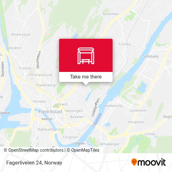 Fagerliveien 24 map