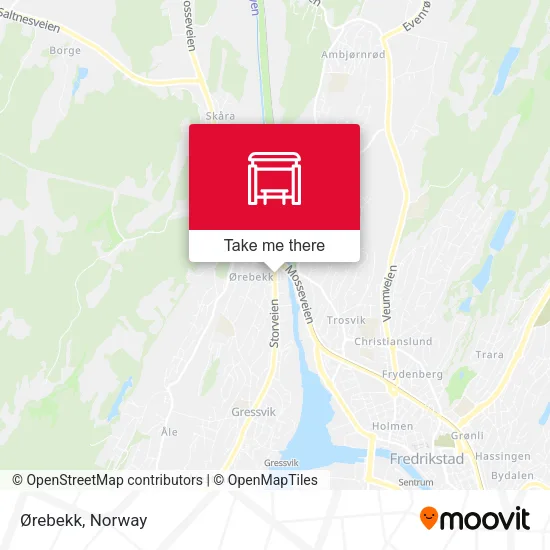 Ørebekk map