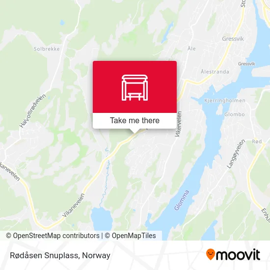 Rødåsen Snuplass map