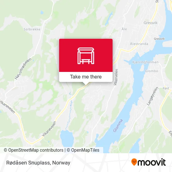 Rødåsen Snuplass map