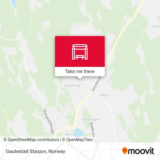 Gautestad Stasjon map