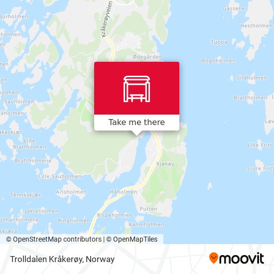 Trolldalen Kråkerøy map