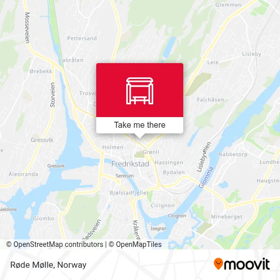 Røde Mølle map