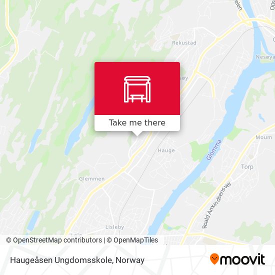 Haugeåsen Ungdomsskole map