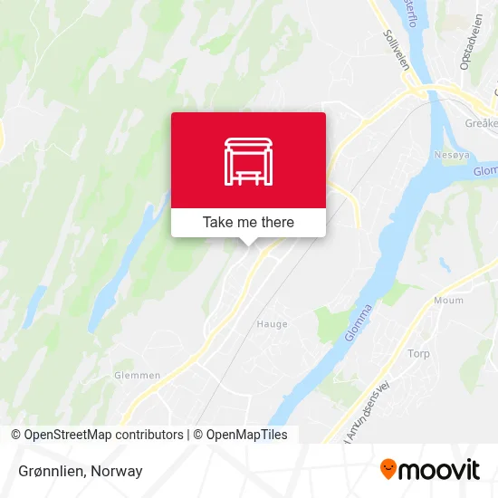 Grønnlien map