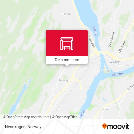 Nesskogen map
