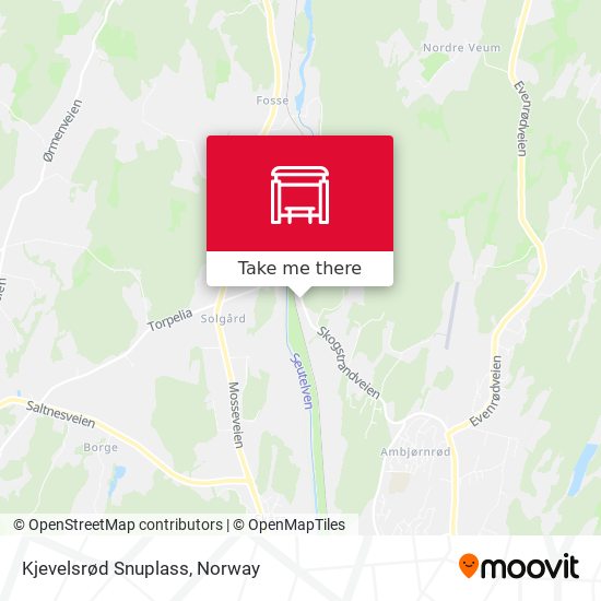 Kjevelsrød Snuplass map