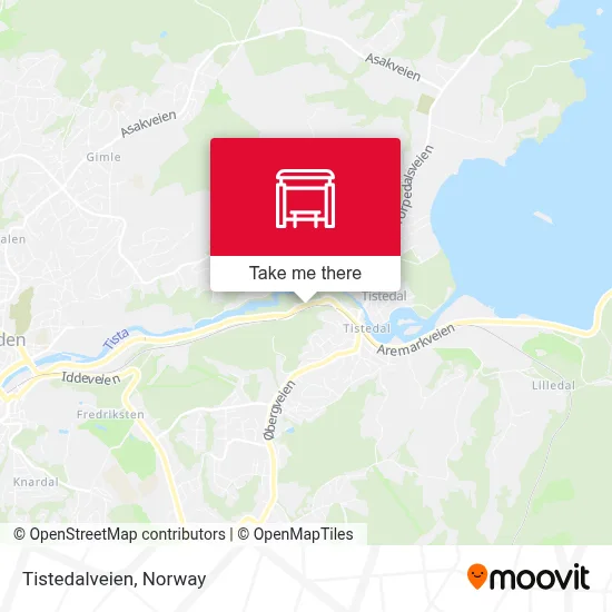 Tistedalveien map