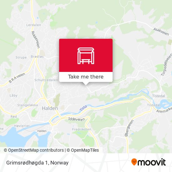 Grimsrødhøgda 1 map