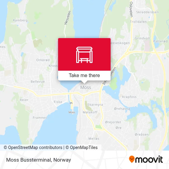 Moss Bussterminal map
