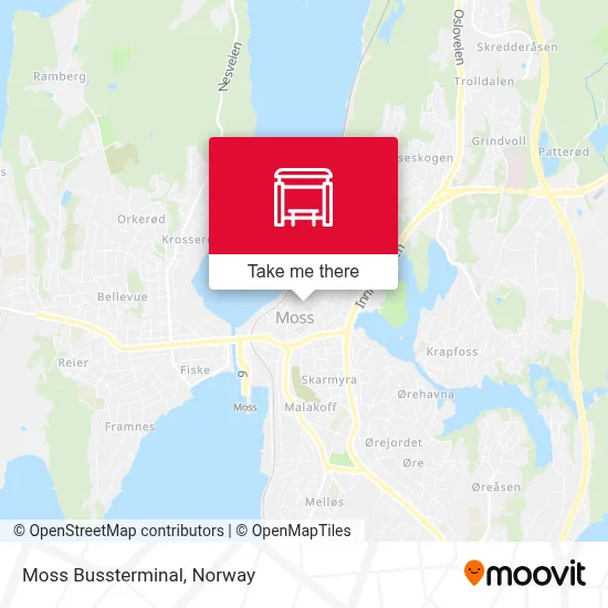 Moss Bussterminal map