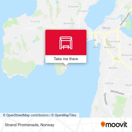 Strandpromenaden map