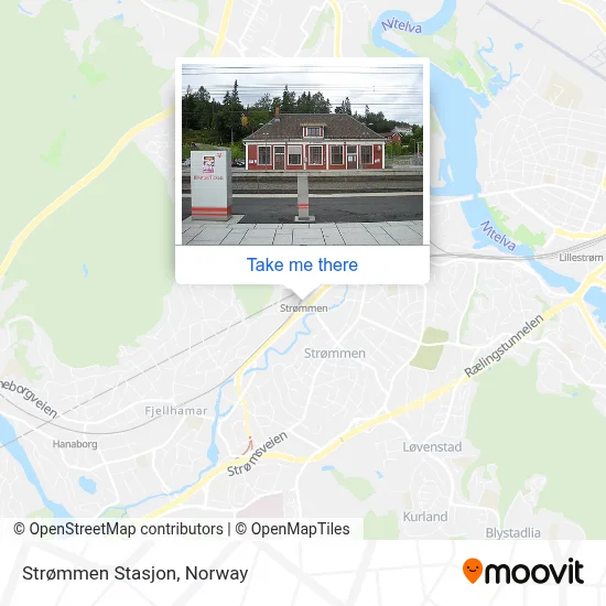 Strømmen Stasjon map