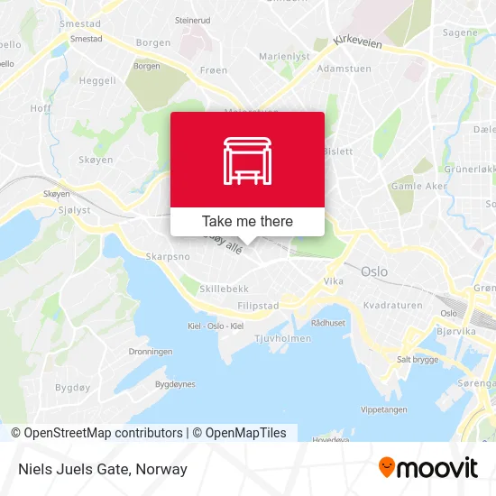 Niels Juels Gate map