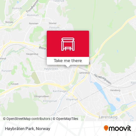 Høybråten Park map