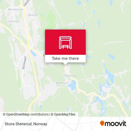 Store Stensrud map