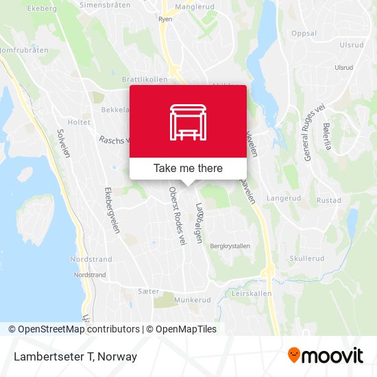 Lambertseter T map