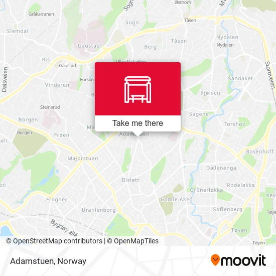 Adamstuen map