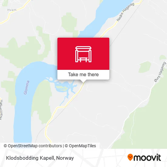 Klodsbodding Kapell map