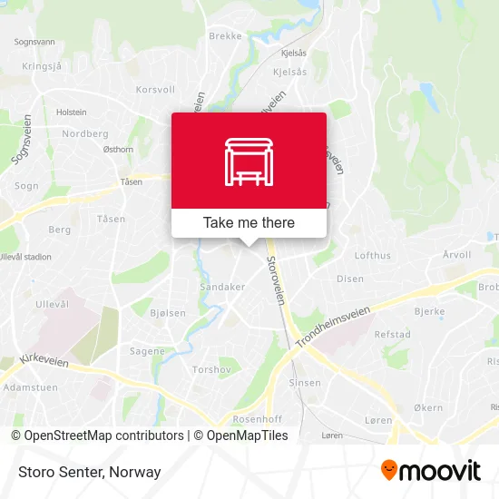 Storo Senter map