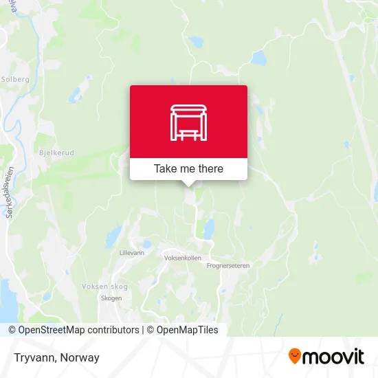 Tryvann map