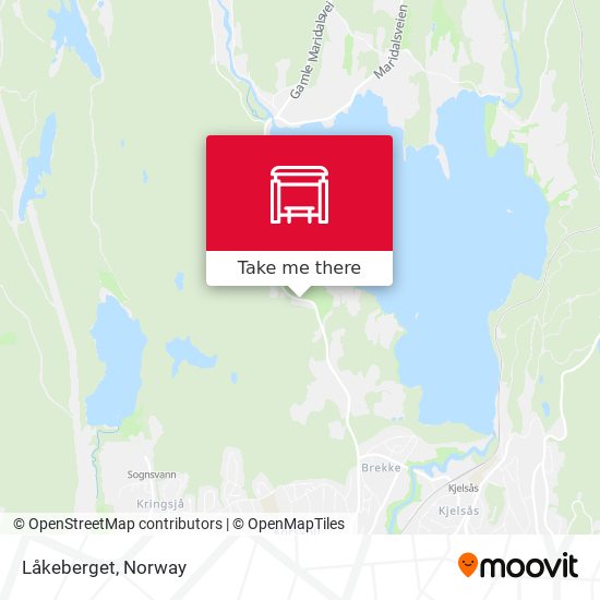 Låkeberget map