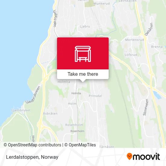 Lerdalstoppen map