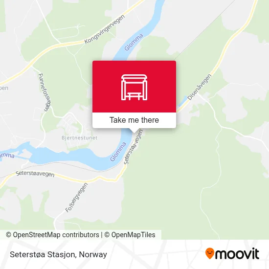 Seterstøa Stasjon map
