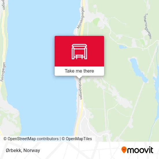 Ørbekk map