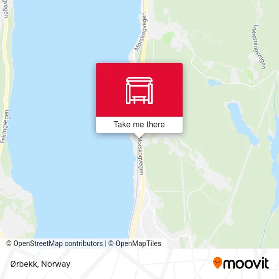 Ørbekk map