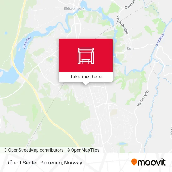 Råholt Senter Parkering map