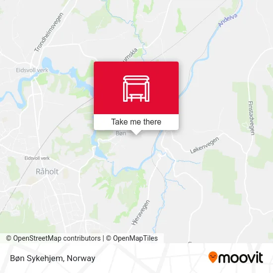 Bøn Sykehjem map