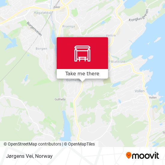 Jørgens Vei map