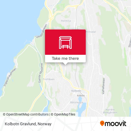 Kolbotn Gravlund map