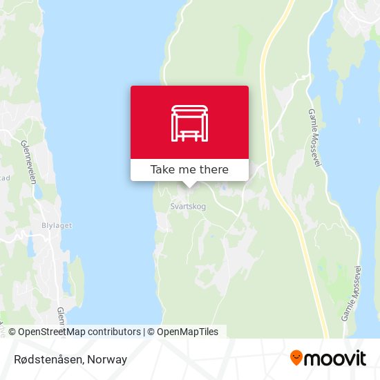 Rødstenåsen map