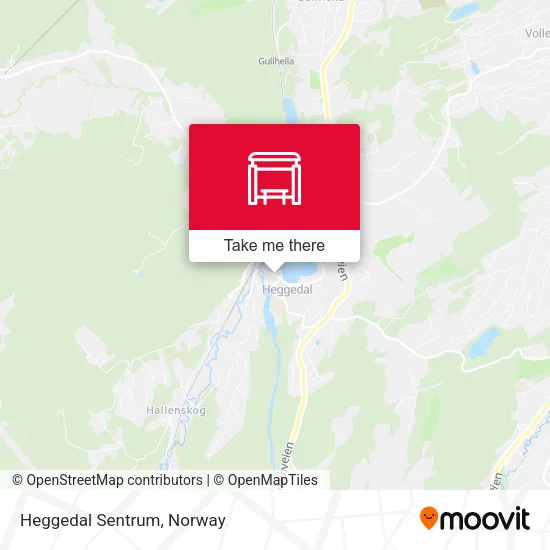 Heggedal Sentrum map