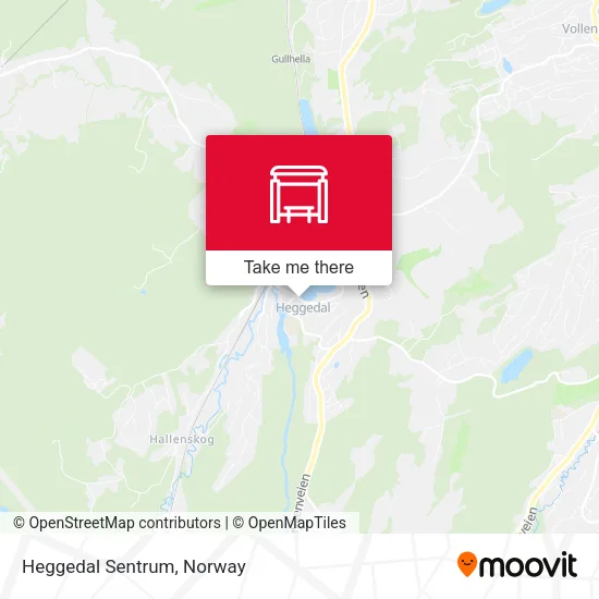 Heggedal Sentrum map